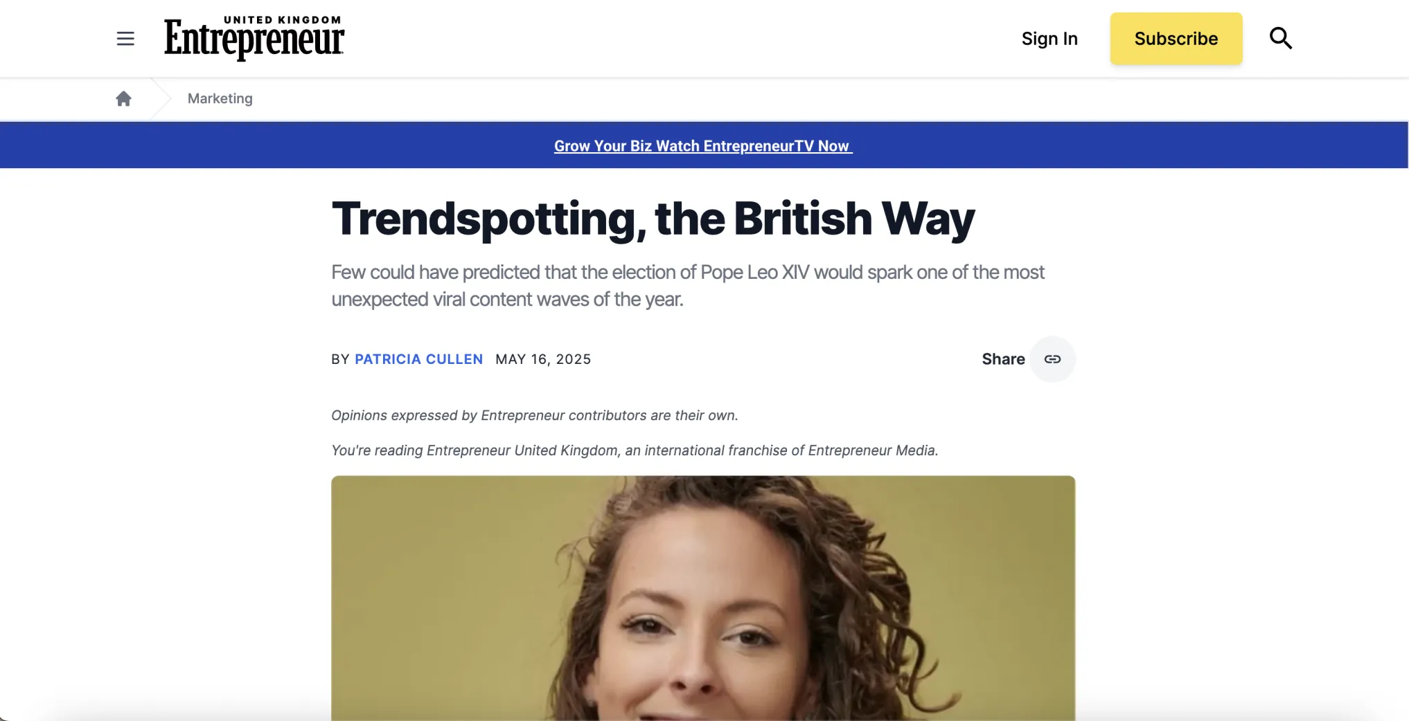 Patricia Cullen Trendspotting, the British Way